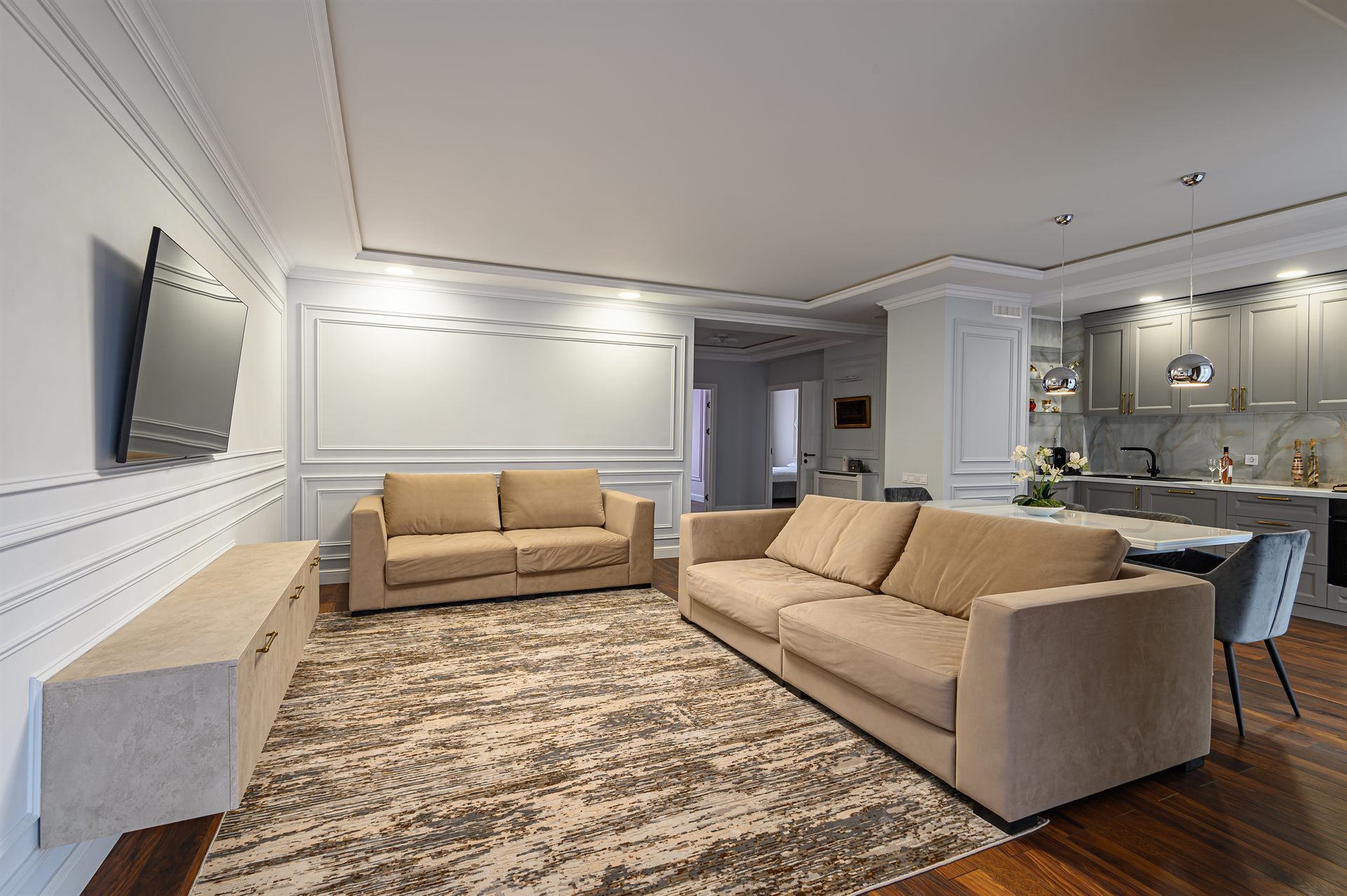 intérieur de villa rénovée à Deauville — Arista Concept